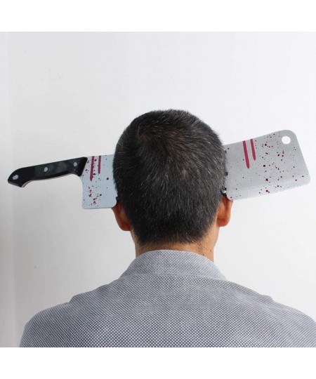 Halloween Bloody Headband Horror Photo Props Party Kitchen knife Axe Sharp Knife Trick Props Hair Hoop Hair Band - 3pcs $24.6...