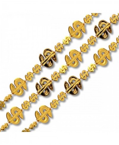 Shiny Gold Mini Dollar Signs Mardi Gras Beads Party Necklaces (Set of 12) $31.12 - Kids' Dress-Up Accessories