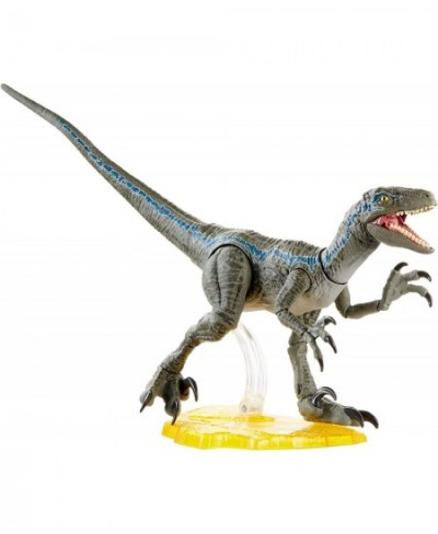 Jurassic World Velociraptor Blue 6-inches Collectible Action Figure with Movie-Authentic Detail Movable Joints and Figure Dis...