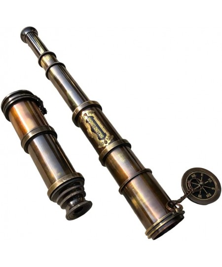 Brass Dollond London's 18 inches Antique Telescope/Spyglass in Leather Box (Black Antique) $50.83 - Children's Optics