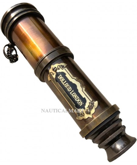 Brass Dollond London's 18 inches Antique Telescope/Spyglass in Leather Box (Black Antique) $50.83 - Children's Optics