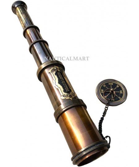 Brass Dollond London's 18 inches Antique Telescope/Spyglass in Leather Box (Black Antique) $50.83 - Children's Optics