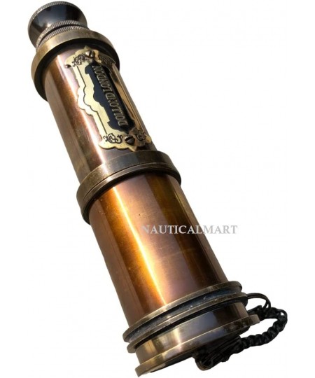 Brass Dollond London's 18 inches Antique Telescope/Spyglass in Leather Box (Black Antique) $50.83 - Children's Optics