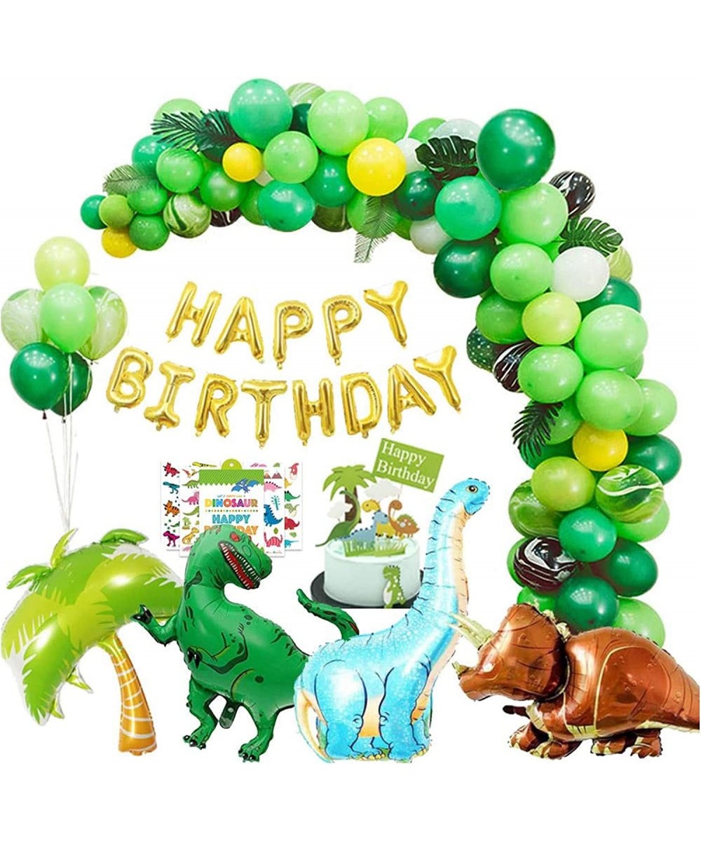 Dinosaur Birthday Party Decorations 214pcs Dinosaur Birthday Party Supplies for Boy Dinosaur Balloon Garland Dinosaur Party F...