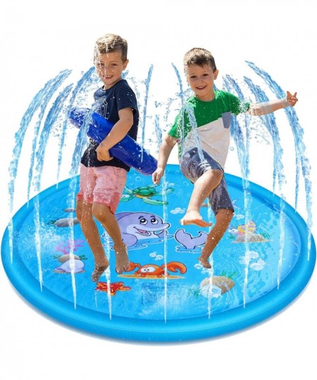 Splash Pad 68" Large Sprinkler for Kids Baby Toddler Children Wading Pool Water Toys Summer Backyard Outdoor Activities $33.6...