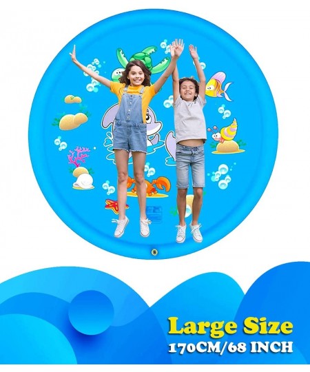 Splash Pad 68" Large Sprinkler for Kids Baby Toddler Children Wading Pool Water Toys Summer Backyard Outdoor Activities $33.6...