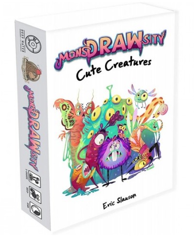 MonsDRAWsity Cute Creatures 40 Card Expansion Drawing Party Game on Verbal Description Take Turns Describing & Drawing a Mons...