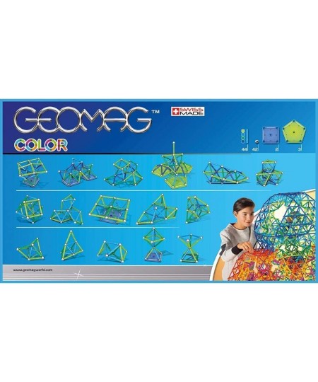 COLOR - 91-Piece Magnetic Building Set Certified STEM Construction Toy Safe for Ages 3 and Up $85.59 - Toy Magnetic Building ...