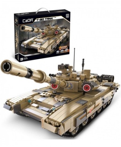 Main Battle Army Tank T-90 Building Kit - WWII Soviet 1:10 Model Set Build - CADA Bricks Toys for 14+ Kids & Adults – 1722 Bu...