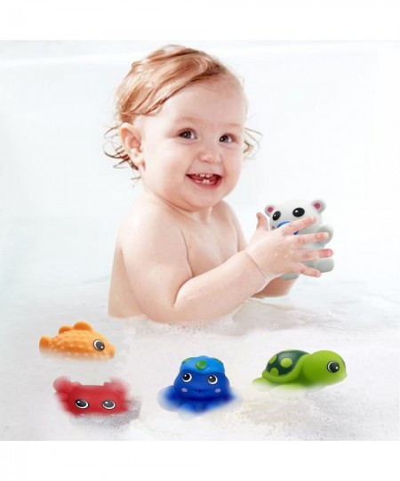 8 Pack Rubber Bath Toys Water Squirt Toys for Baby Toddlers Kids Boys Girls Christmas Stocking Stuffers Gifts $16.74 - Bathtu...