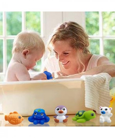 8 Pack Rubber Bath Toys Water Squirt Toys for Baby Toddlers Kids Boys Girls Christmas Stocking Stuffers Gifts $16.74 - Bathtu...