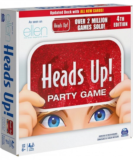 Head’s Up! Party Game 4th Edition Word Guessing Board Game for Kids and Families Ages 8 and up $39.56 - Board Games