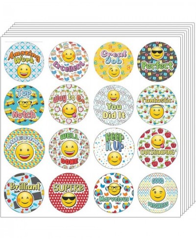 Emoji Teacher Grading Stickers (10-Sheet) - Assorted Designs for Children - Classroom Reward Incentives for Students - Stocki...