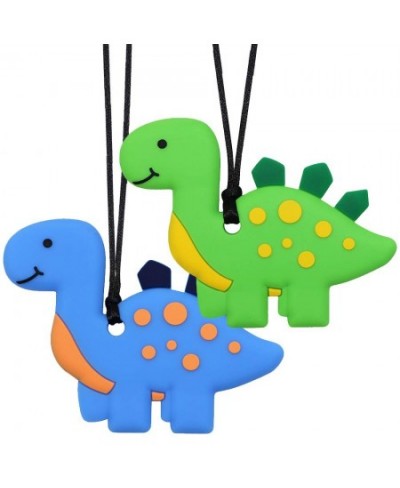 Chew Necklaces for Sensory Kids Silicone Dinosaur Chewy Toys for Boys with Autism ADHD SPD Chewing Necklaces for Anxiety Redu...