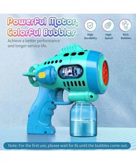 Bubble Gun Bubble Machine with Rich Bubbles Bubble Guns for Kids with 360-Degree Leak-Proof Design Ergonomic Grip Automatic B...