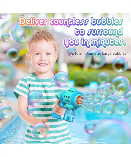 Bubble Gun Bubble Machine with Rich Bubbles Bubble Guns for Kids with 360-Degree Leak-Proof Design Ergonomic Grip Automatic B...