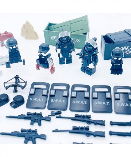 Building Block Toys Weapons Pack for 6+ Years Old Boys Gifts Military Army SWAT Modern Combat Assault Gears Weapons Parts Acc...