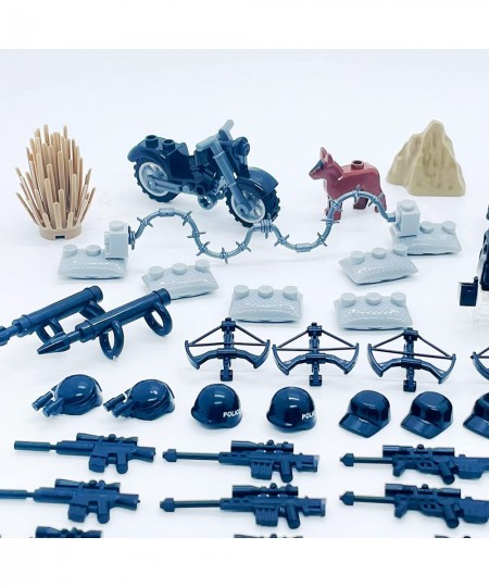 Building Block Toys Weapons Pack for 6+ Years Old Boys Gifts Military Army SWAT Modern Combat Assault Gears Weapons Parts Acc...