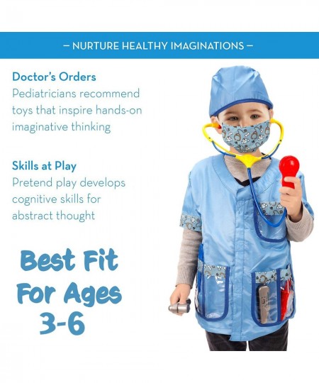 Kids Veterinarian Doctor Dress Up and Accessories Pretend Role Play Costume Set (10 Pieces) $33.62 - Kids' Costumes