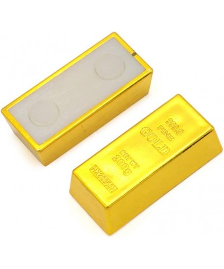 2Pcs Fake Gold Bar Fake Golden Brick Replica Gold Bar Bullion Gold Bar Decorations Realistic Gold Bar Brick Prop Movie Prop N...