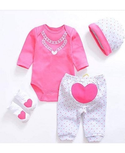 Reborn Doll Girl Clothes 20-22 Inches Newborn Baby Girl 4 Pieces Accessories Set $27.97 - Doll Accessories