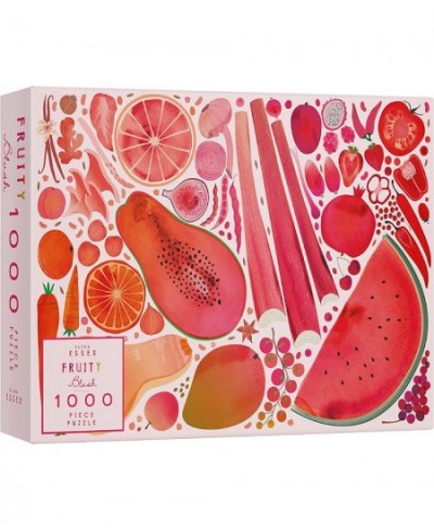 1000 Piece Puzzle for Adults - Fruity Blush | Jigsaw Puzzles 1000 Pieces | Pink Fruit Vegetable Plants Puzzle | Difficult Puz...