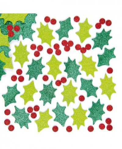 EX729 Holly and Berry Glitter Foam Stickers - Pack of 200 for Kids to Decorate Christmas Cards and Collage $16.64 - Kids' Dra...