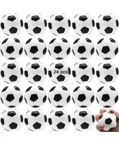 24 Pack Mini Foam Sports Balls Squeezable Stress Soccers Stress Relief Squeeze Balls for Stress Anxiety Relief Kids Party Fav...