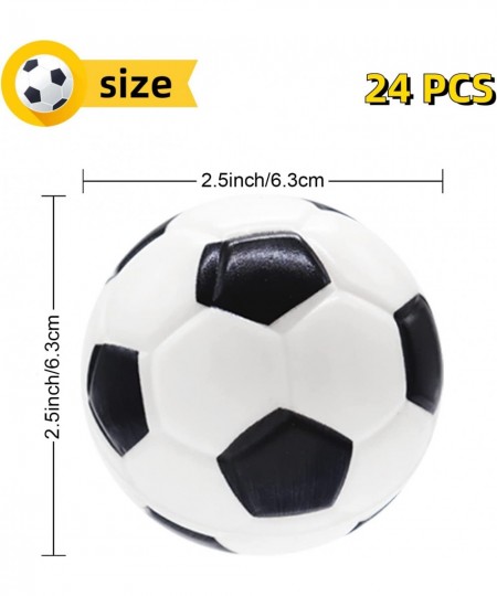 24 Pack Mini Foam Sports Balls Squeezable Stress Soccers Stress Relief Squeeze Balls for Stress Anxiety Relief Kids Party Fav...