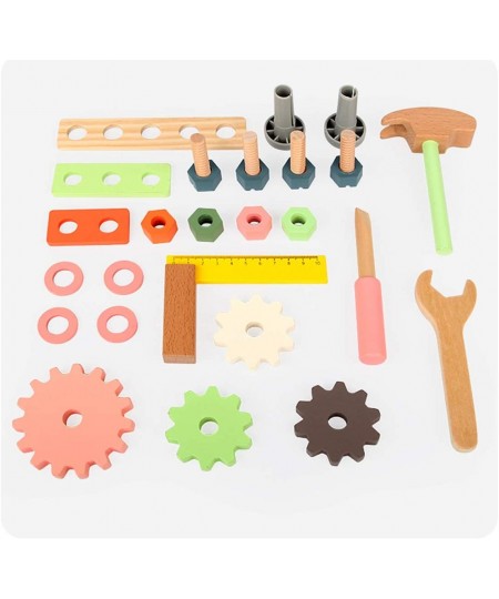 Mini Tool Bench for Kids Toddlers Wooden Tool Workbench Set Construction Workshop Pretend Play Toy Gift for 3 4 5 Years Old B...