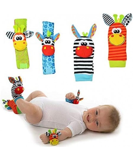 Foot Finders & Wrist Rattles for Infants Developmental Texture Toys for Babies & Infant Toy Socks & Baby Wrist Rattle – Newbo...