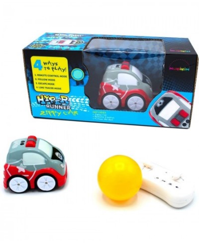 Zippy Car - RC Mini Car Toy with 4 Ways to Play: Escape / Follow / Line Tracer / Remote Control Modes. Smart STEAM Vehicle To...