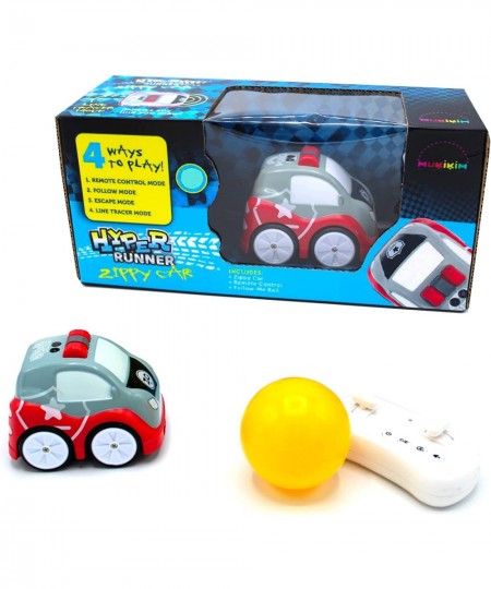 Zippy Car - RC Mini Car Toy with 4 Ways to Play: Escape / Follow / Line Tracer / Remote Control Modes. Smart STEAM Vehicle To...