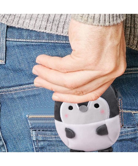 Penguin Plush Coin Purses Penguin Cartoon Coin Bags Plush Penguin Animal Change Purses 2 Pcs （ Grey ） $16.22 - Plush Purses