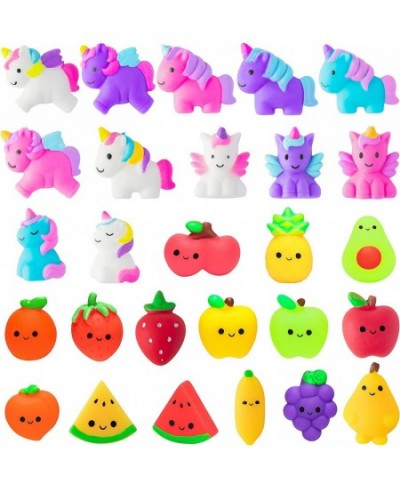 27Pcs Fidget Toys Mochi Squeeze Toys for Boy & Girls Birthday Gift Unicorn Fruit Cat Animals Mochi Squeeze Stress Relief Part...