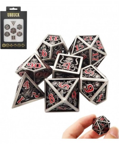 DND Dice Hollow D&D Metal Dice Octopus Monster Dice Set with Gift Box 7 PCs Steampunk Dungeons and Dragons Games Set for RPG ...