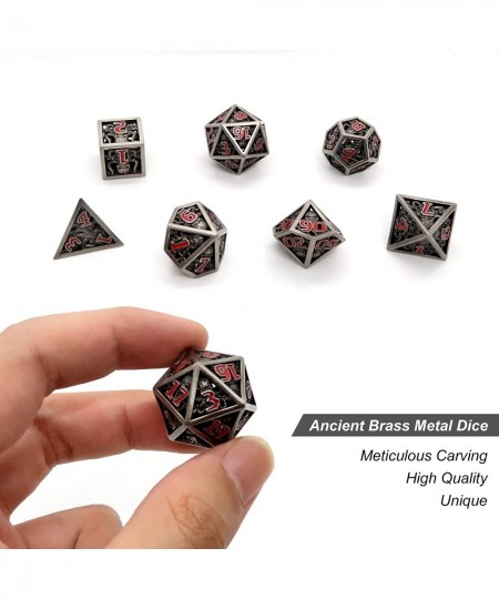 DND Dice Hollow D&D Metal Dice Octopus Monster Dice Set with Gift Box 7 PCs Steampunk Dungeons and Dragons Games Set for RPG ...