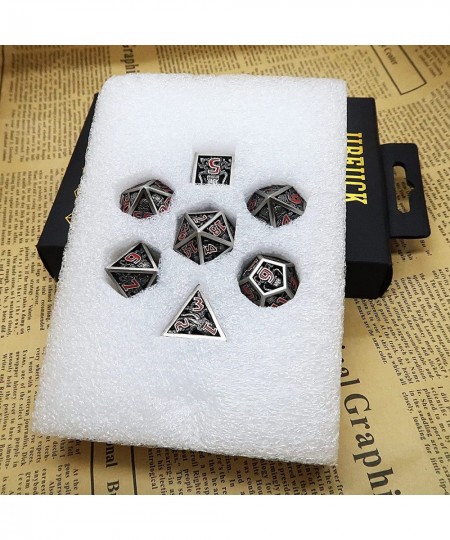 DND Dice Hollow D&D Metal Dice Octopus Monster Dice Set with Gift Box 7 PCs Steampunk Dungeons and Dragons Games Set for RPG ...