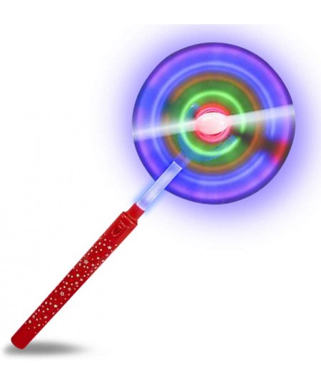 Light Up Swivel Spinner Wand 15 Inch LED Spin Toy for Kids with Batteries Included Great Gift Idea for Boys and Girls Fun Bir...