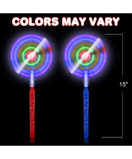 Light Up Swivel Spinner Wand 15 Inch LED Spin Toy for Kids with Batteries Included Great Gift Idea for Boys and Girls Fun Bir...