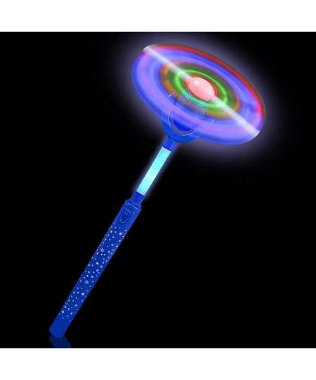 Light Up Swivel Spinner Wand 15 Inch LED Spin Toy for Kids with Batteries Included Great Gift Idea for Boys and Girls Fun Bir...