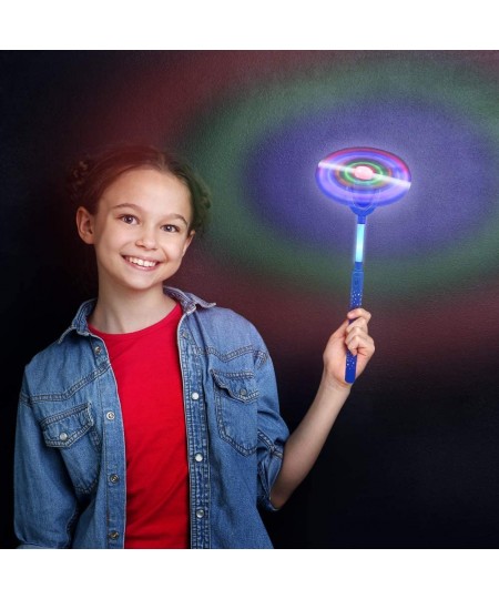 Light Up Swivel Spinner Wand 15 Inch LED Spin Toy for Kids with Batteries Included Great Gift Idea for Boys and Girls Fun Bir...