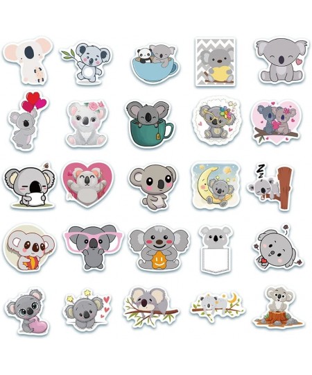 Cute Koala Stickers for Water Bottles 50 Pack Waterproof Vinyl Stickers for Hydro Flask Laptop Skateboard Car Party Supplies ...