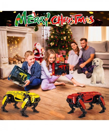 RC & APP Control Robot Dog Building Kit Set with Power Module Puppy Toy Dog Walk Electronic Pet Dog for Boys and Girls Gifts ...