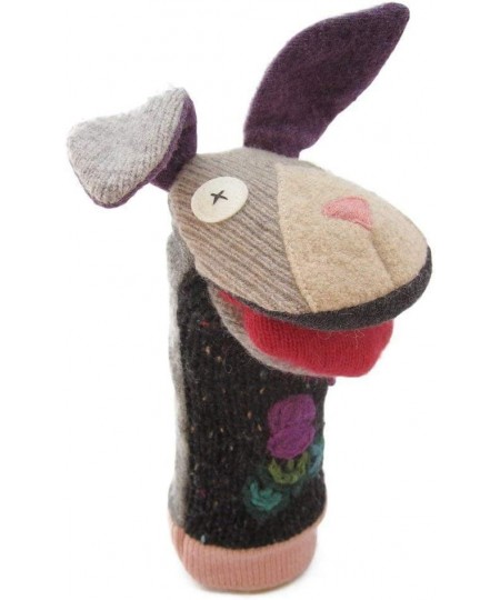 One of A Kind Wool Puppet Set - Elephant Moose Cat - Special Pricing - Made in Canada $82.16 - Hand Puppets