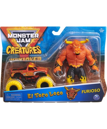 Monster Jam Official El Toro Loco 1:64 Scale Monster Truck and 5-inch Furioso Creatures Action Figure $54.52 - Action Figures