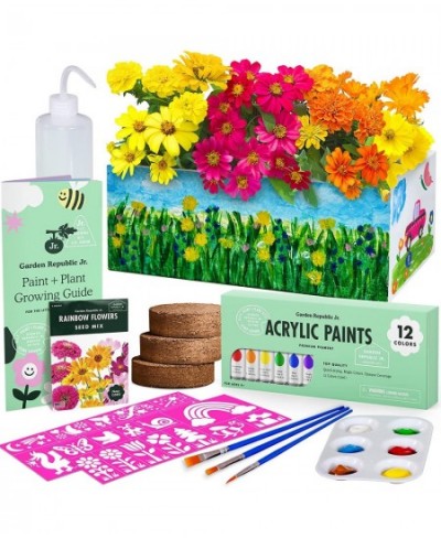 Kids Paint & Plant Flower Growing Kit Kids Gardening Set for Kids Best Gift for 5 6 7 8 9 10 11 Year Old Girls Grow Your Own ...