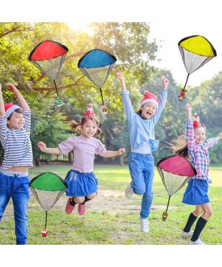 6 Pack Christmas Parachute Toy Outdoor Hand Throw Flying Toys for Kids Boys Girls Christmas Stocking Stuffers Gifts $16.92 - ...