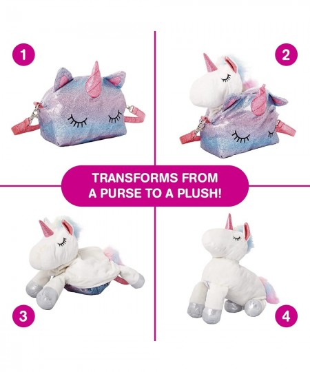 Reversible Unicorn Purse Pops - Two in One Purse and Plush Doll Toy - Transforms from a Purse to a Plush Unicorn for Girls $3...