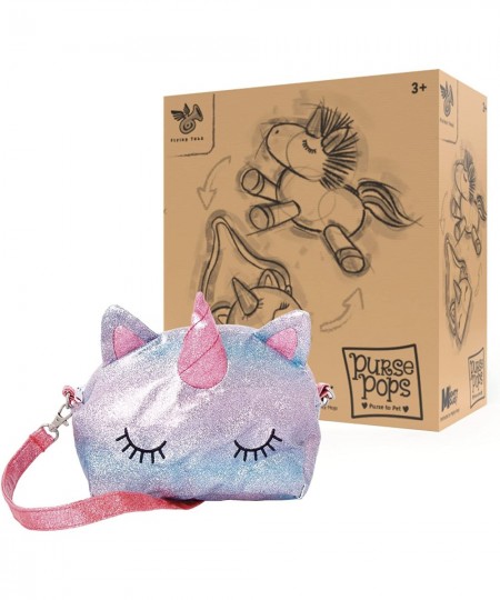 Reversible Unicorn Purse Pops - Two in One Purse and Plush Doll Toy - Transforms from a Purse to a Plush Unicorn for Girls $3...